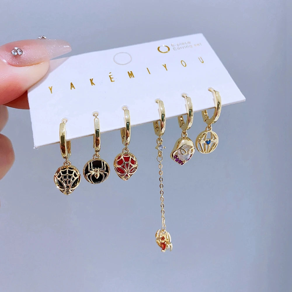 Mix and Match Hero Spider Dangle Earrings Set for Women - Image 3