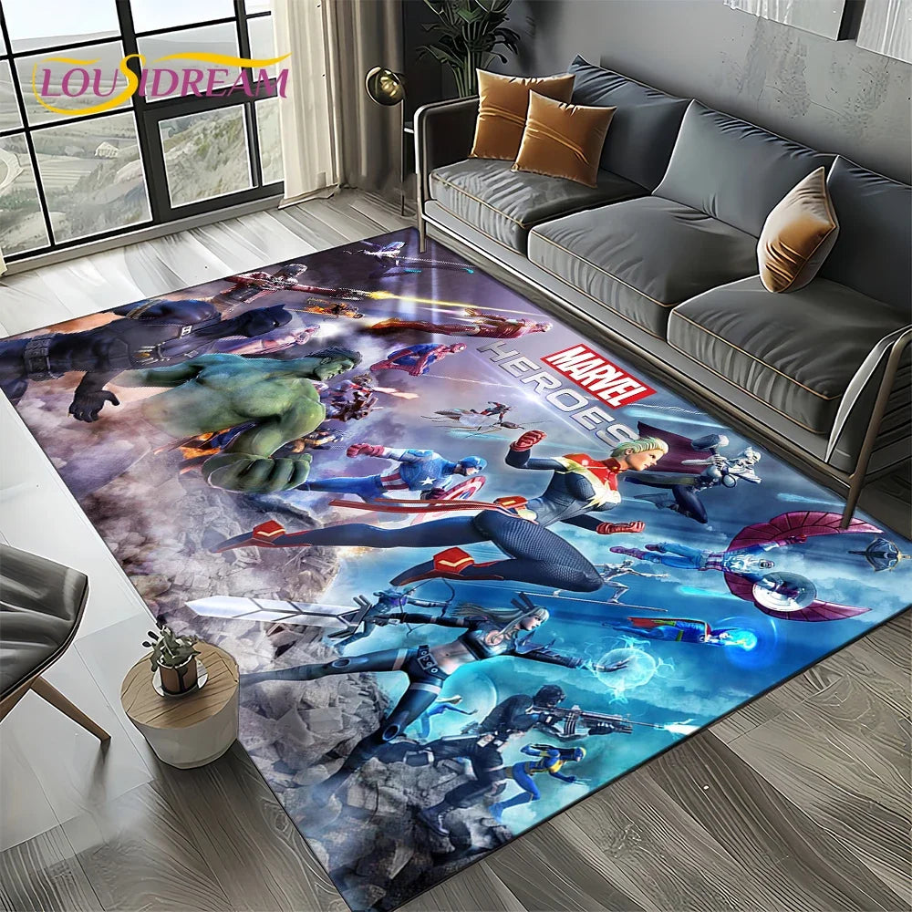 Spider-Man Marvel Avengers Cartoon Rug - Image 6