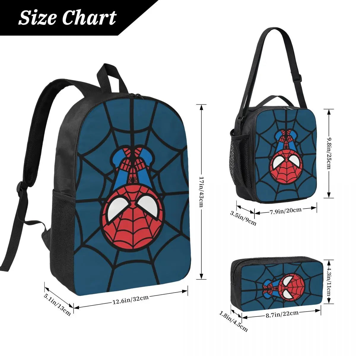 3pcs Spider-Man Backpack Set - Image 2