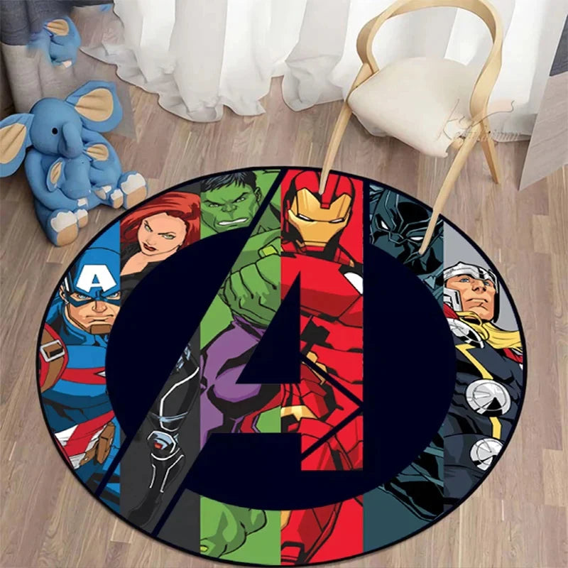 MINISO Marvel Iron Man & Spider-Man Round Carpet - Image 10