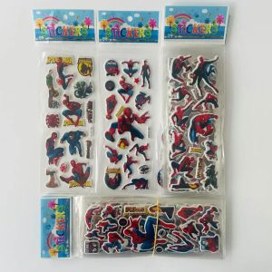 12pcs/set Spider-Man 3D Bubble Stickers