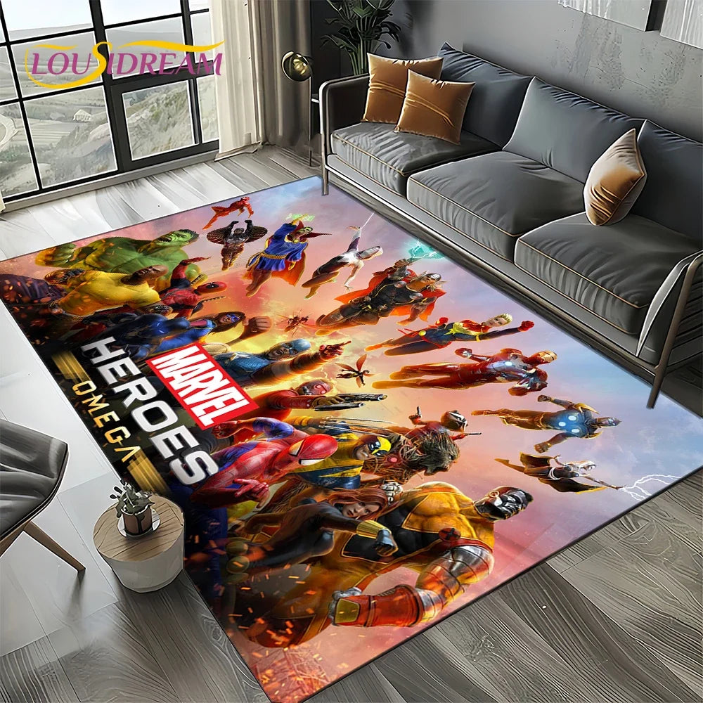 Spider-Man Marvel Avengers Cartoon Rug - Image 8