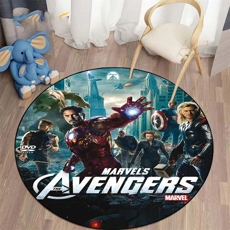 MINISO Marvel Iron Man & Spider-Man Round Carpet - Image 20