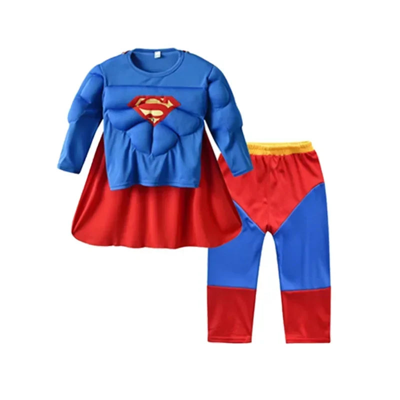 Spiderman Boys & Girls Muscle Costumes with Mask and Cloak - Image 3