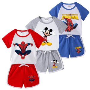 Boys’ Summer Spider-Man Outfit Set
