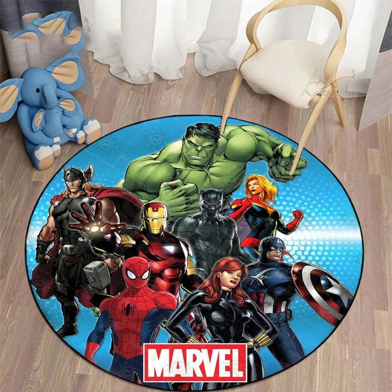 MINISO Marvel Iron Man & Spider-Man Round Carpet - Image 9