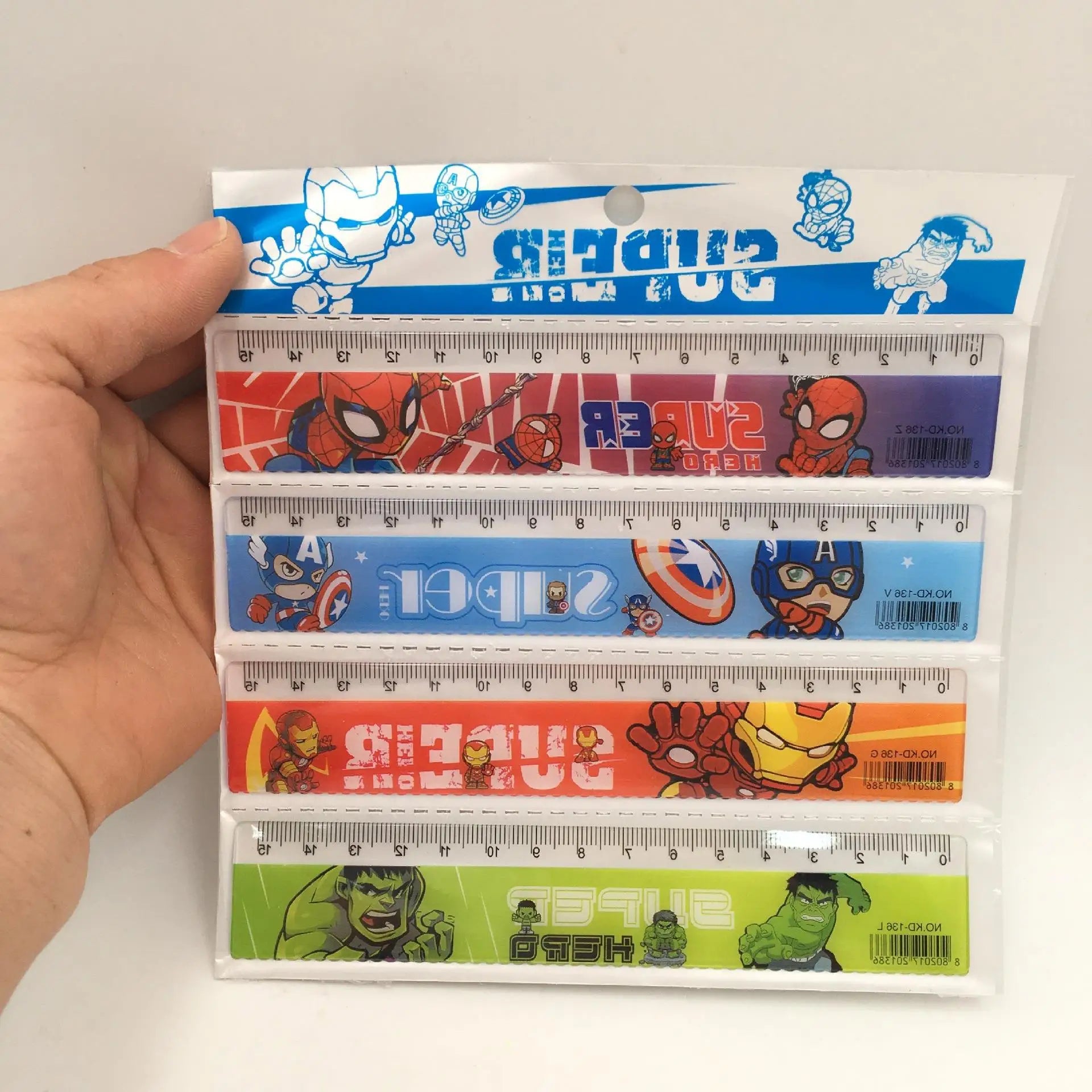 100pcs Anime Spider-Man 15cm Plastic Rulers - Image 5