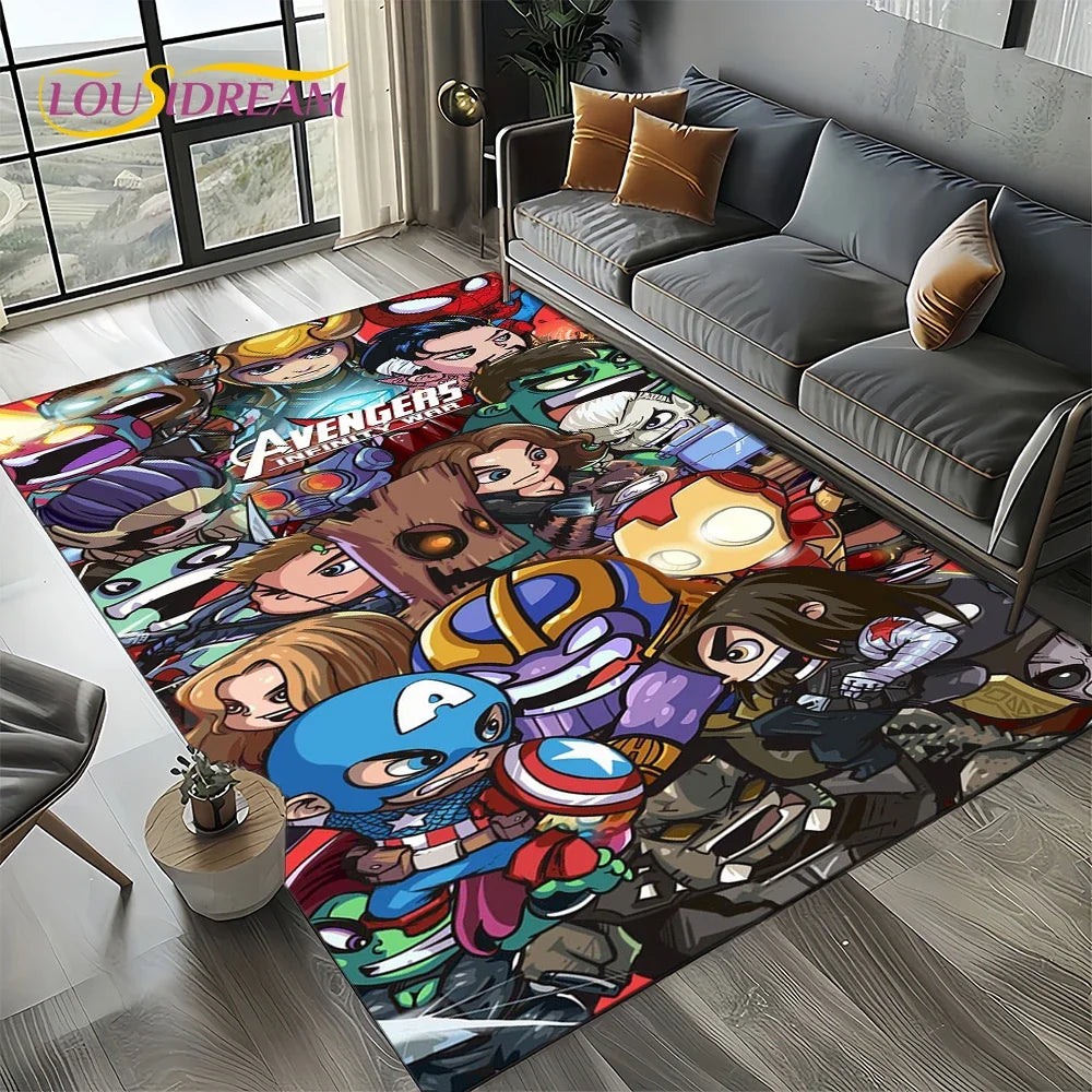 Spider-Man Marvel Avengers Cartoon Rug - Image 19