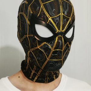 New Original Spider-Man No Way Home Red Black Gold Mask