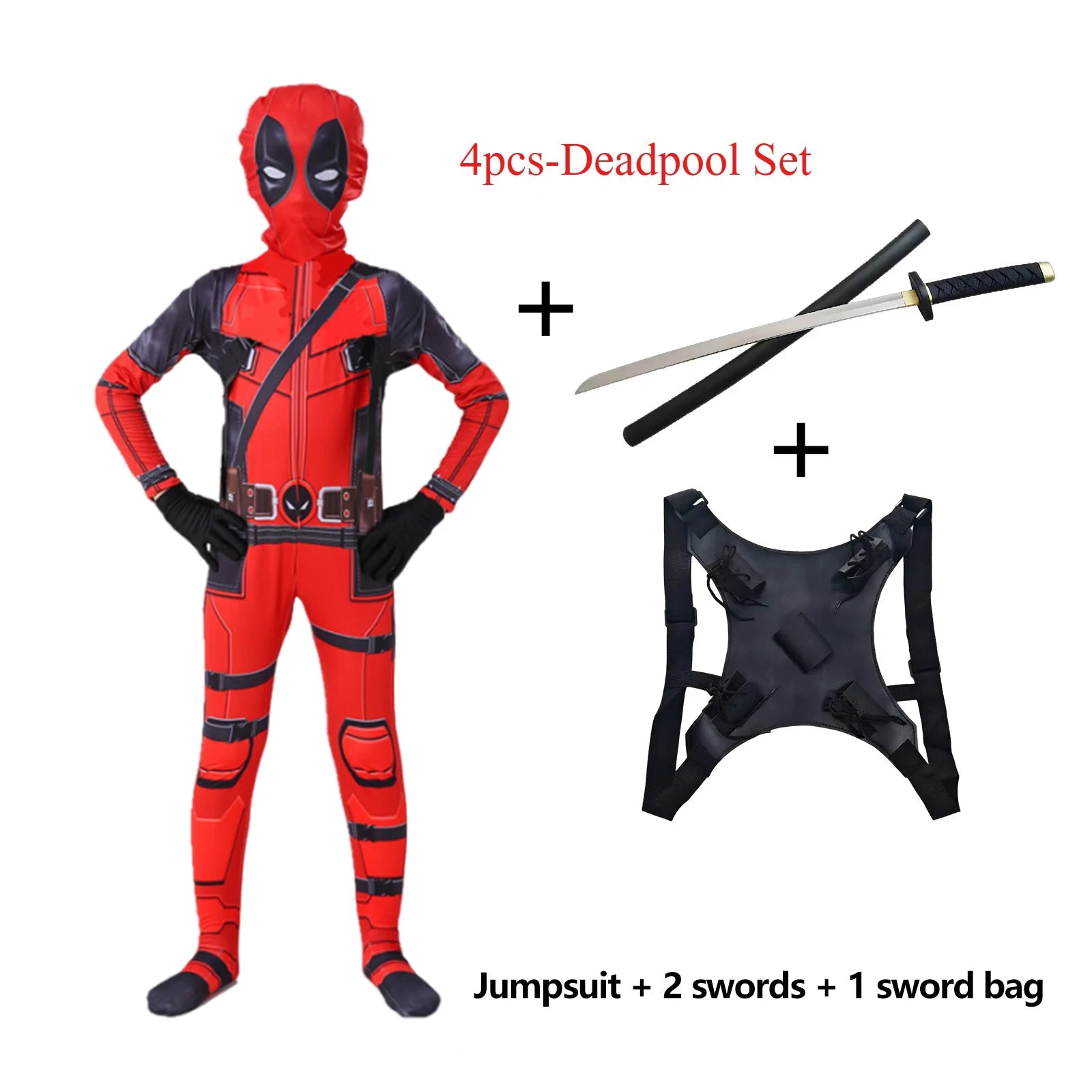 Deadpool Kids Superhero Costume - Image 8