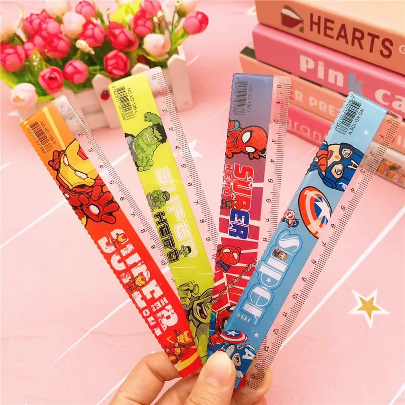 100pcs Anime Spider-Man 15cm Plastic Rulers - Image 2