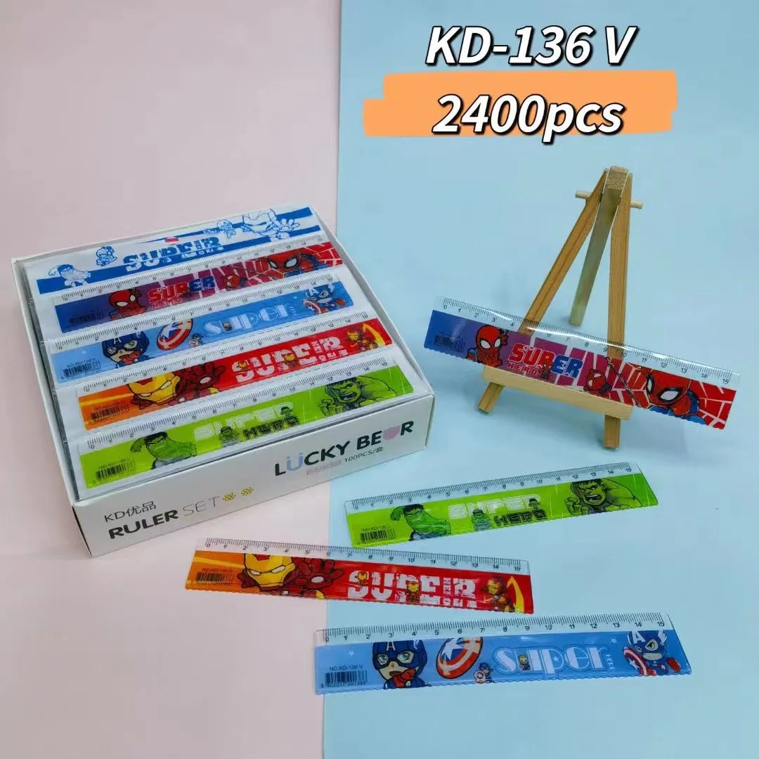 100pcs Anime Spider-Man 15cm Plastic Rulers - Image 4