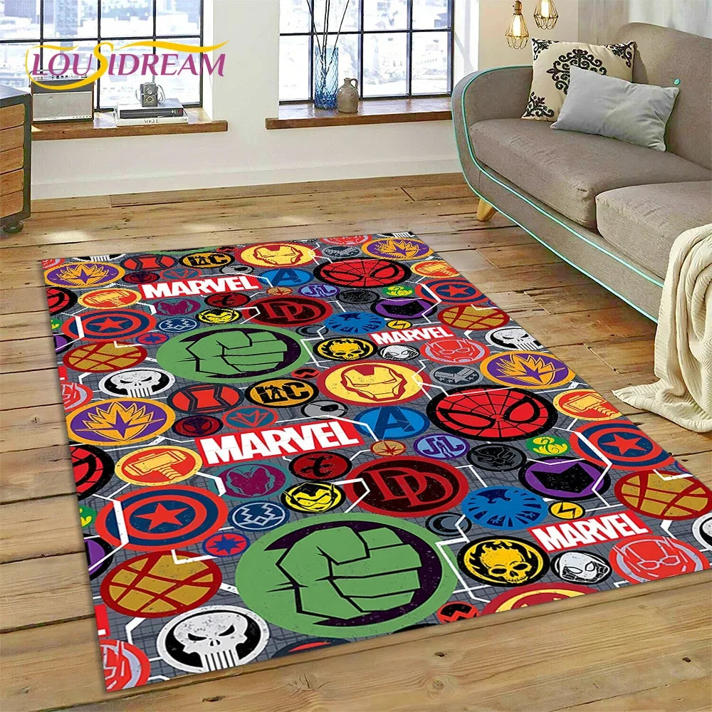 Superhero Marvel Avengers Spider-Man Cartoon Carpet - Image 26