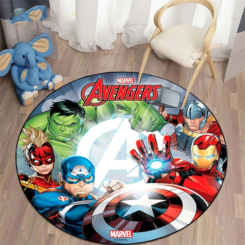 MINISO Marvel Iron Man & Spider-Man Round Carpet - Image 15