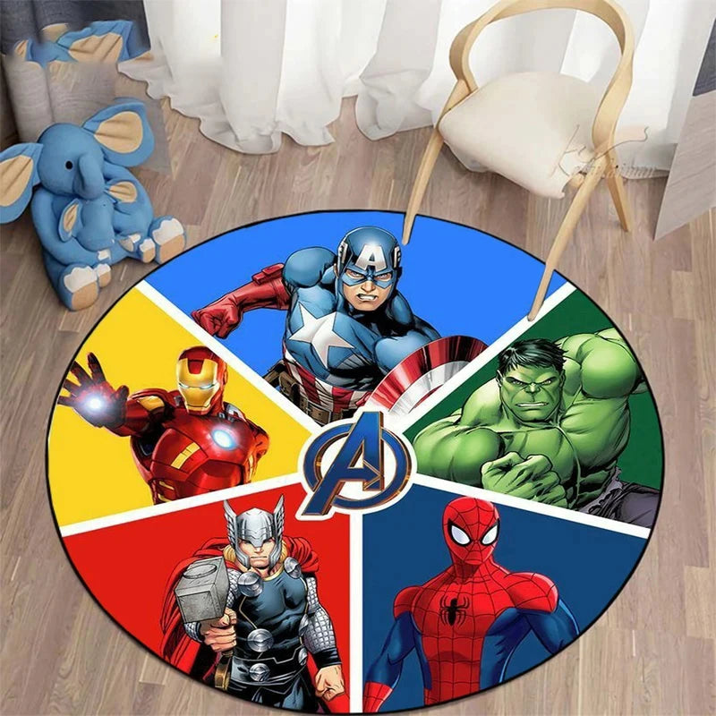 MINISO Marvel Iron Man & Spider-Man Round Carpet - Image 6