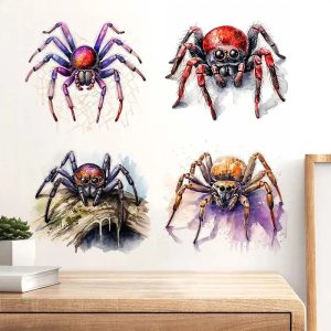 Watercolor Spider Wall Stickers