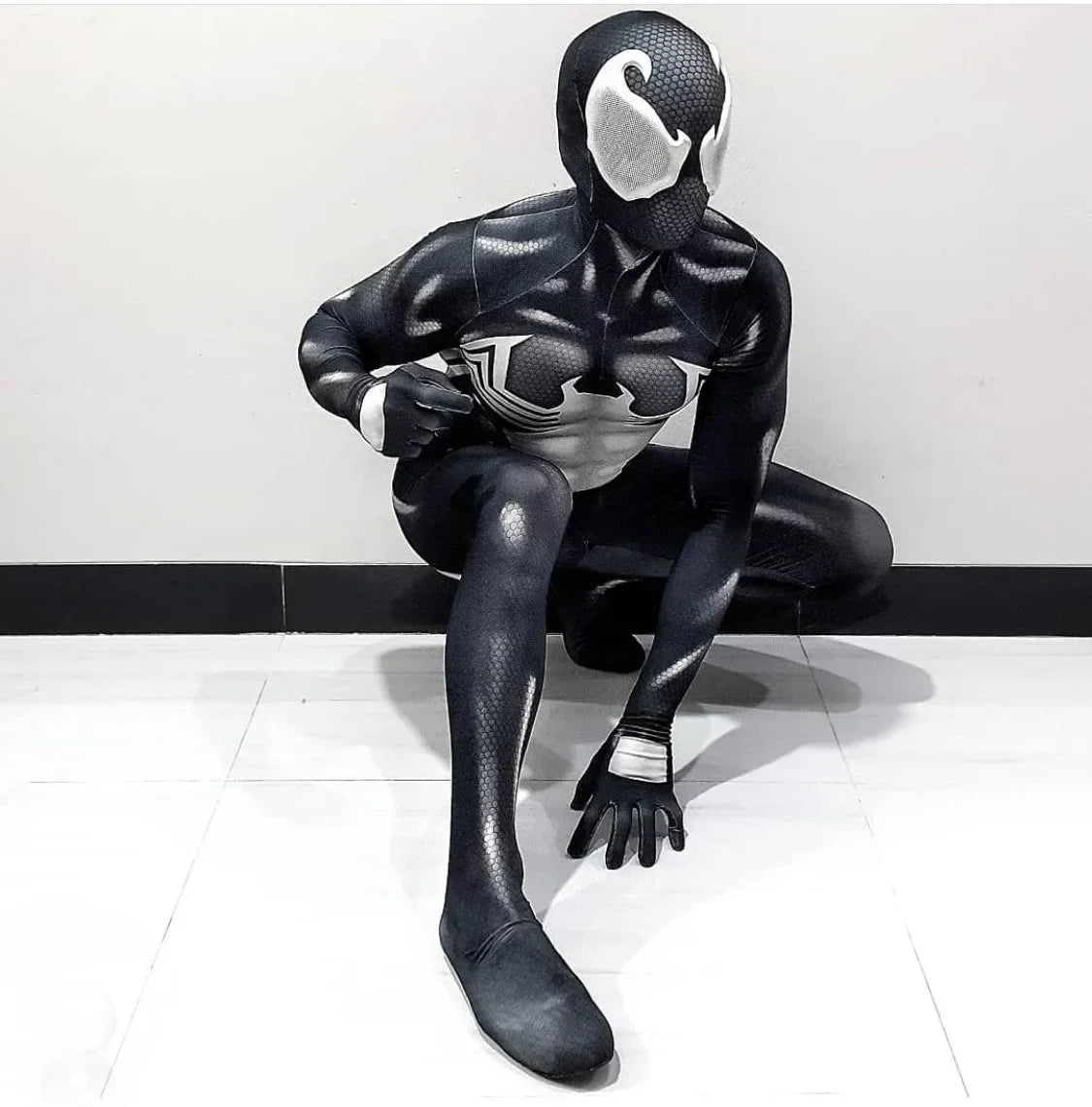 Anime Symbiote Spider-Man Cosplay Costume - Image 3