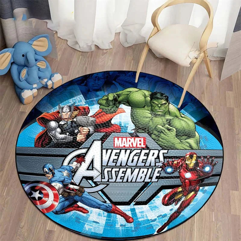 MINISO Marvel Iron Man & Spider-Man Round Carpet - Image 18