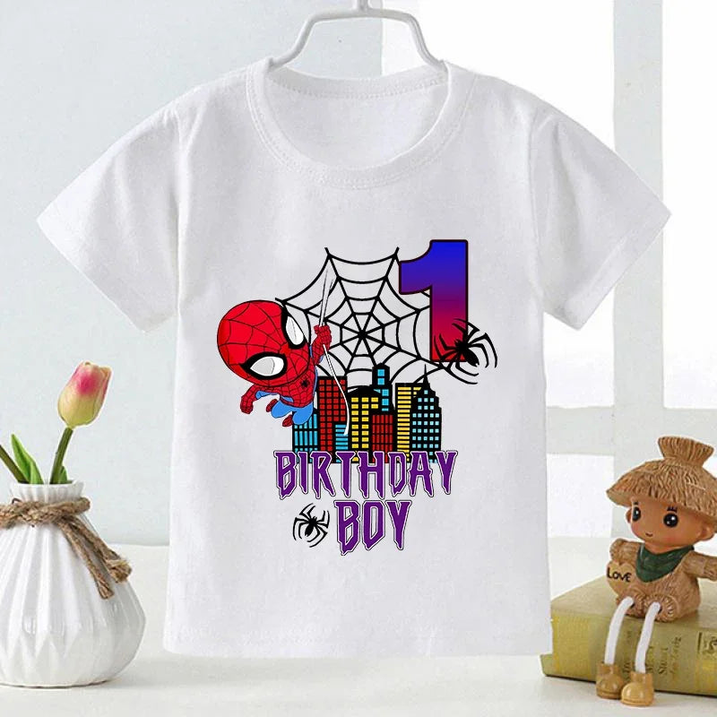 Marvel Spider-Man Birthday Number T-Shirt - Image 6
