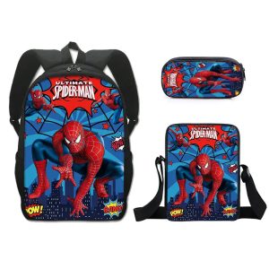 3pcs Spider-Man School Bag Set